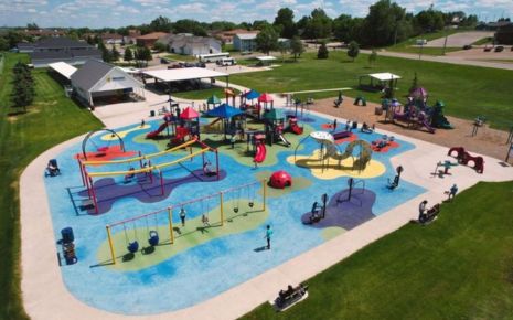 Click the Bismarck-Mandan Parks Create Space to Get Moving and Make Friends slide photo to open